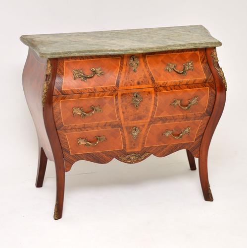 French Marble Top Bombe Chest c.1930 (1 of 10)