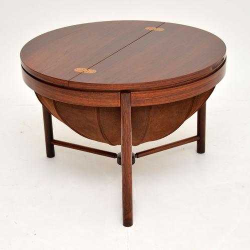 1960s Rosewood ‘Syklus’ Sewing Table by Rastad & Relling (1 of 10)