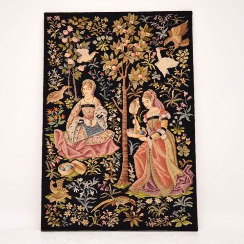 Antique Hand Stitched Tapestry c.1890 (1 of 12)