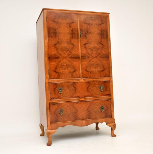 Antique Burr & Figured Walnut Tallboy (1 of 8)