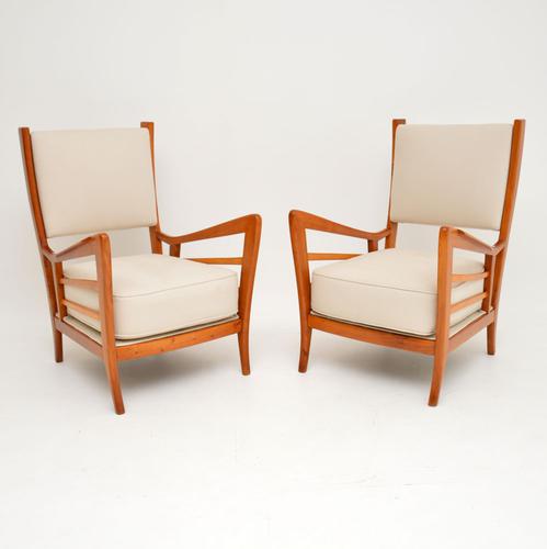 1950s Pair of Italian Vintage Armchairs (1 of 12) 1950s Pair of Italian Vintage Armchairs (1 of 12)