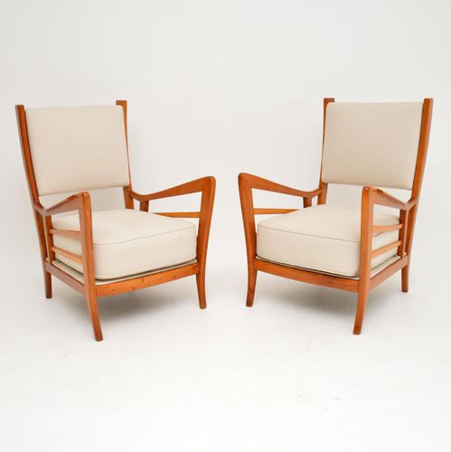 1950s Pair of Italian Vintage Armchairs (1 of 12)