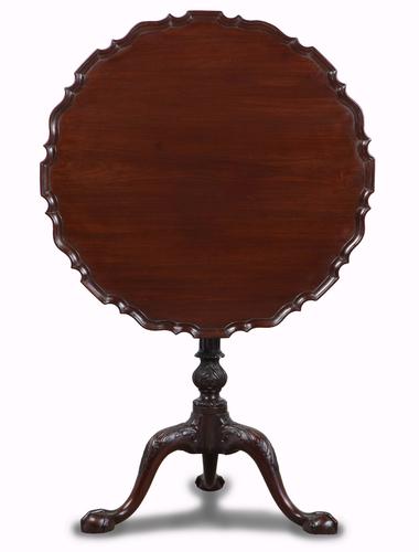 Chippendale Style Mahogany ‘birdcage’ Tripod Table c.1900 (1 of 1)