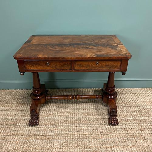 High Quality William IV Mahogany Antique Side Writing Table (1 of 7) High Quality William IV Mahogany Antique Side Writing Table (1 of 7)