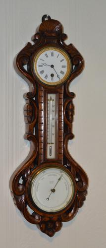 Victorian Clock Barometer (1 of 4) Victorian Clock Barometer (1 of 4)