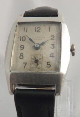 1936 JW Benson Silver Wrist Watch (1 of 1)