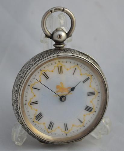 Victorian Ladies Silver Pocket Watch (1 of 1)