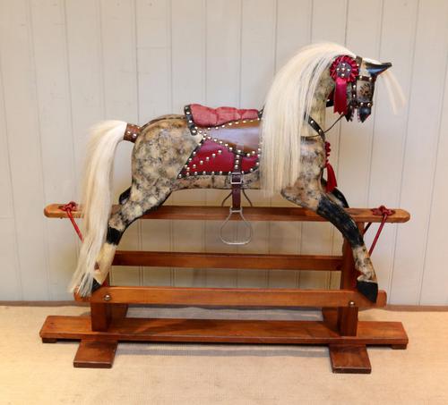 corduroy rocking horse