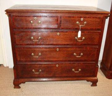 18th Century Antique Oak Chest of Drawers (1 of 1)