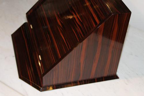 Art Deco Macassar Ebony Desk Tidy / Letter Rack (1 of 1) Art Deco Macassar Ebony Desk Tidy / Letter Rack (1 of 1)