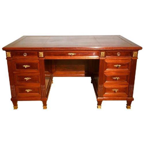 Mahogany Pedestal Desk c.1870 (1 of 1)