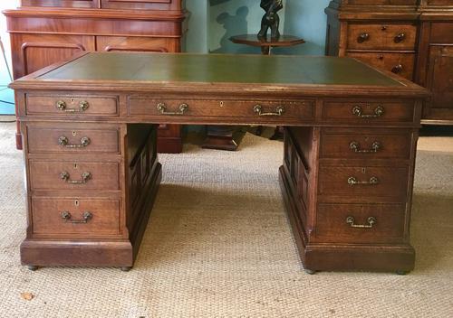 5ft Oak Pedestal Desk c.1890 (1 of 1)