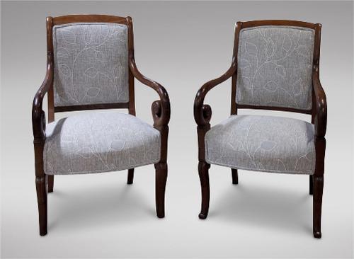 Pair of 19th Century Louis Phillipe Mahogany Chairs (1 of 5) Pair of 19th Century Louis Phillipe Mahogany Chairs (1 of 5)