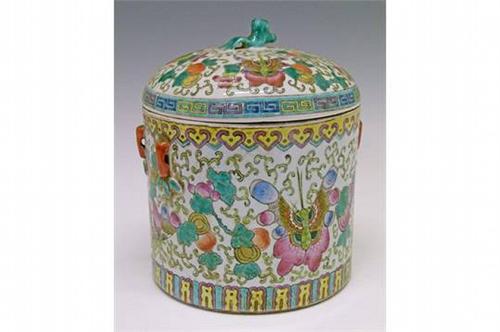 Chinese Famille Rose Water Jar (1 of 1)