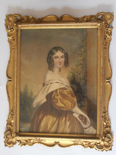 19thc English School Watercolours of Young ladies (1 of 1) 19thc English School Watercolours of Young ladies (1 of 1)