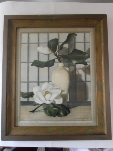 After Ethelyn C Stewart, 1946 Signed Magnolias Print in Colour (1 of 1)