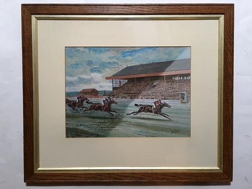 John Beer - Watercolour - Edward VII Horse Winning 2000gns Newmarket (1 of 1)