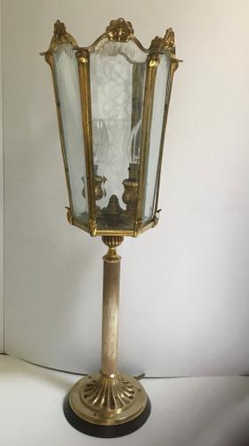 Italian Gilt Metal Table Lamp c.1950 (1 of 4)