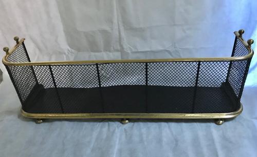 Brass Nursery Mesh Fire Guard c.1900 (1 of 1)