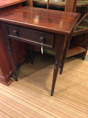 Mahogany 1 Drawer Side Table C.1860 (1 of 1)