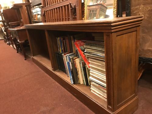 Large Long Oak Bookcase (1 of 1)