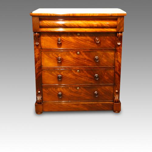 Victorian Mahogany ‘Scottish’ Chest of Drawers (1 of 1)