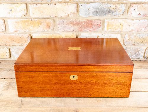 Large Mahogany Storage Box c.1850 (1 of 8)