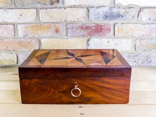 Flamed Mahogany Table Box c.1820 (1 of 1) Flamed Mahogany Table Box c.1820 (1 of 1)