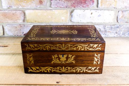 Rosewood Table Box Regency c.1820 (1 of 1) Rosewood Table Box Regency c.1820 (1 of 1)
