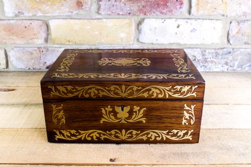 Rosewood Table Box Regency c.1820 (1 of 1)