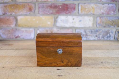 Figured Walnut Tea Caddy c.1880 (1 of 1)