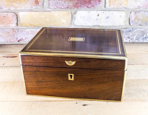 Rosewood Table Box c.1850 (1 of 1) Rosewood Table Box c.1850 (1 of 1)
