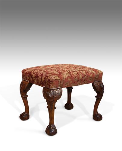 19th Century Walnut Stool (1 of 1)