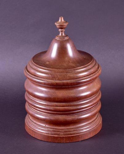 Tobacco Jar in Turned Mahogany c.1920 (1 of 4) Tobacco Jar in Turned Mahogany c.1920 (1 of 4)