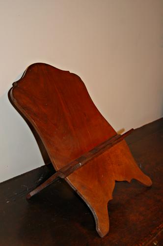 19th Century Mahogany Folding Book Stand (1 of 1)