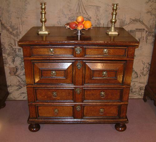 Charles II Period Oak Chest of Drawers C.1670 (1 of 1)