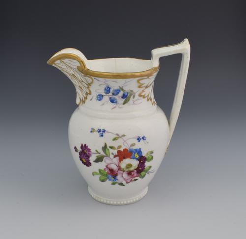 English Porcelain Georgian Cream Jug Possibly Rockingham C.1825 (1 of 1)