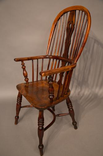 Yew Wood High Windsor Chair Nottinghamshire c.1840 (1 of 1)