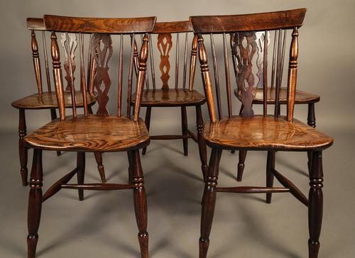 Good Set of Comb Back Kitchen Windsor Chairs Grantham (1 of 1)