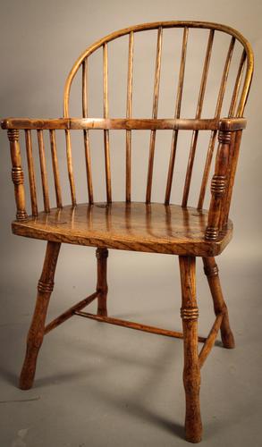 West Country Spindle Back Windsor Armchair c.1800 (1 of 1)