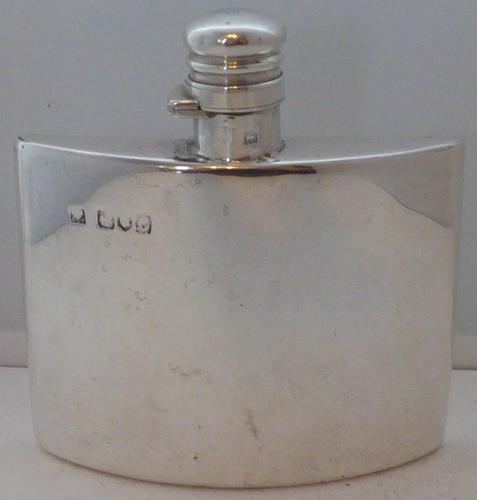 Sampson Mordan Victorian London 1898 Solid Hallmarked Silver Hip Flask (1 of 1)