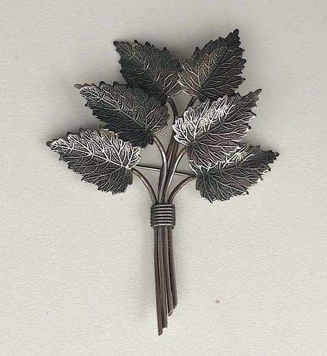 1945 Charles Horner Silver Leaf Brooch (1 of 3)