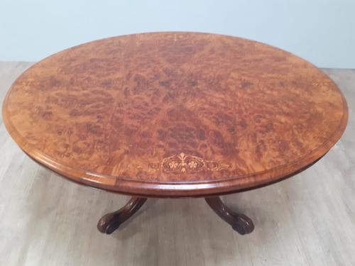 Victorian Burr Walnut Loo Table (1 of 5) Victorian Burr Walnut Loo Table (1 of 5)