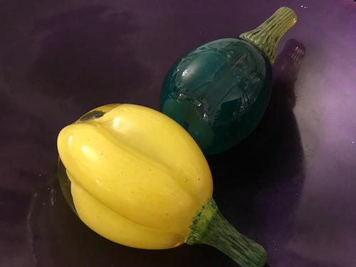 Glass Yellow Pepper and Aubergine (1 of 1) Glass Yellow Pepper and Aubergine (1 of 1)