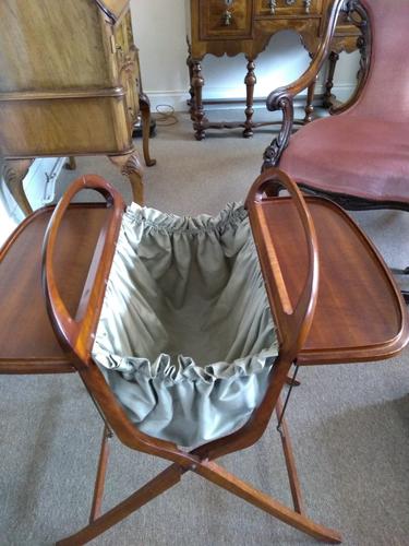 Mahogany Campaign Sewing Table (1 of 4) Mahogany Campaign Sewing Table (1 of 4)