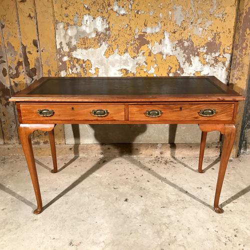 Waring & Sons Walnut Desk with Leather Top c.1900 (1 of 1)