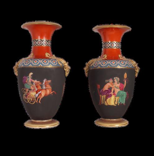 Pair of Pratt Vases (1 of 5) Pair of Pratt Vases (1 of 5)