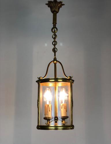 French Gilt Bronze Twin Light Hall Lantern (1 of 7)