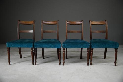 Set of 4 Antique Mahogany Dining Chairs (1 of 13)