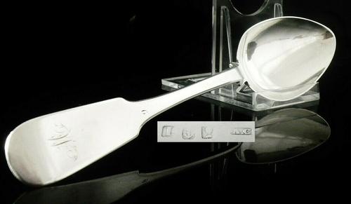 Scottish Provincial Silver Dessert Spoon, Alex Campbell, Greenock C.1790 (1 of 8) Scottish Provincial Silver Dessert Spoon, Alex Campbell, Greenock C.1790 (1 of 8)